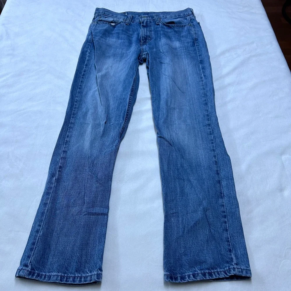 Levis 514 Straight Fit Mens Jeans Blue Denim 30x30 Cotton WaterLess Pant